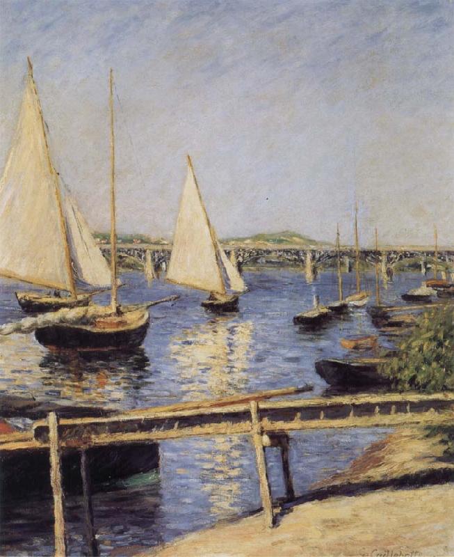Gustave Caillebotte Sailboat oil painting image